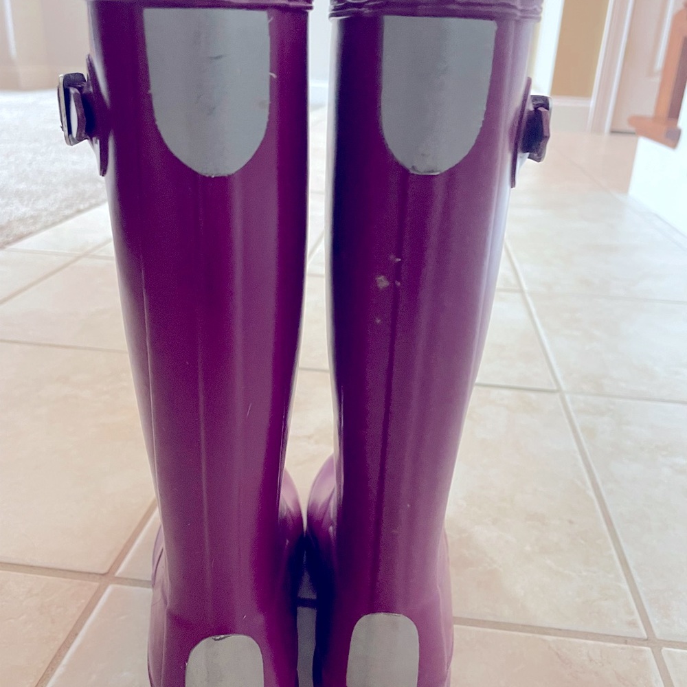 Purple girls Hunter boots